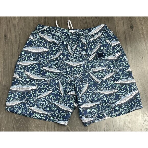 VINEYARD VINES Men’s Small Tarpon Fish Graphic Swim Trunks Swimsuit - Picture 5 of 5